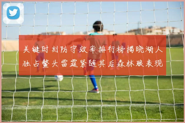 关键时刻防守效率排行榜揭晓湖人独占鳌头雷霆紧随其后森林狼表现不俗