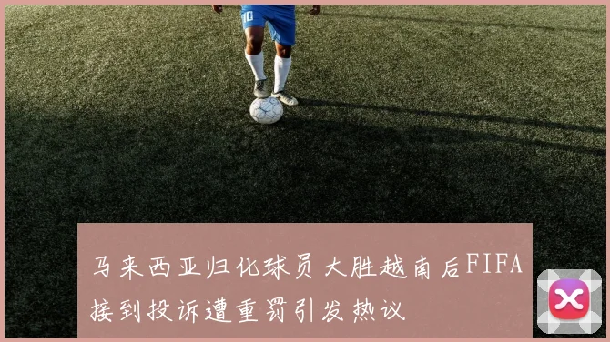 马来西亚归化球员大胜越南后FIFA接到投诉遭重罚引发热议